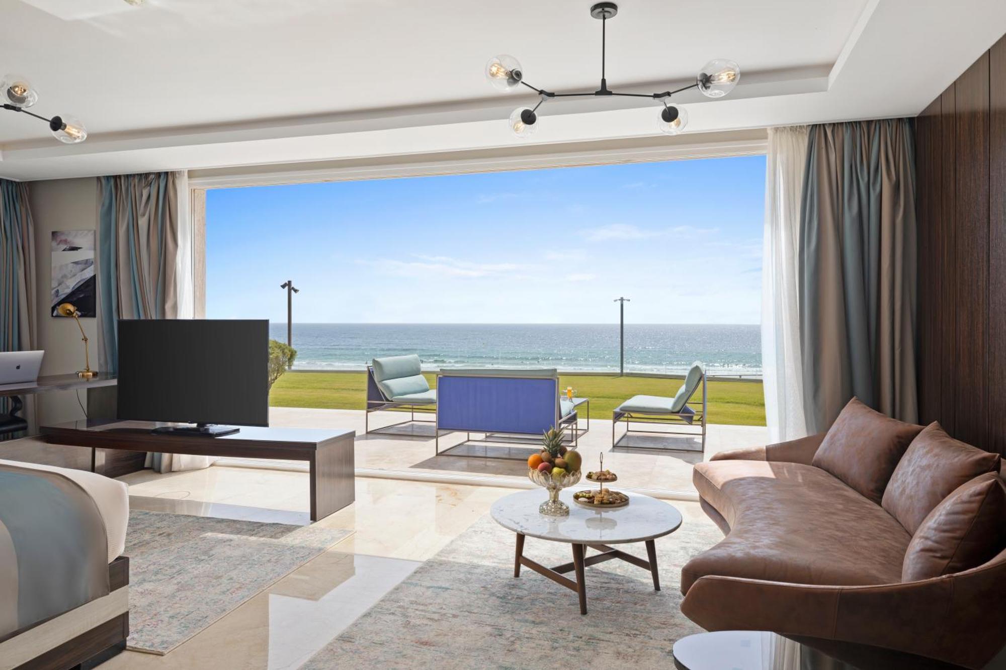 Pickalbatros White Beach Taghazout (Adults Only) Exterior photo A living room in a luxury apartment